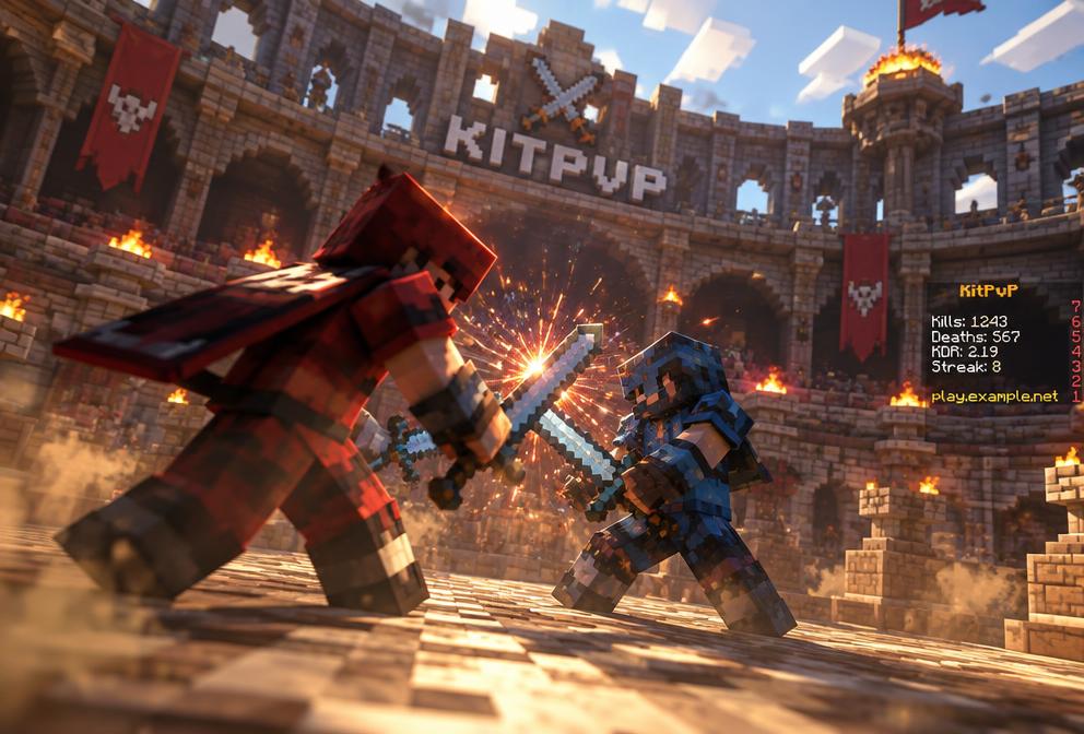 Modo KitPvP do SaintMC